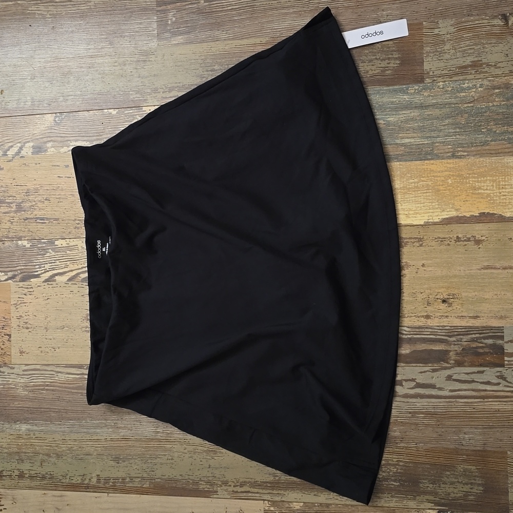 ODODOS Wrap Skorts Built-in Shorts‎ Black Womens Size XL NWT
